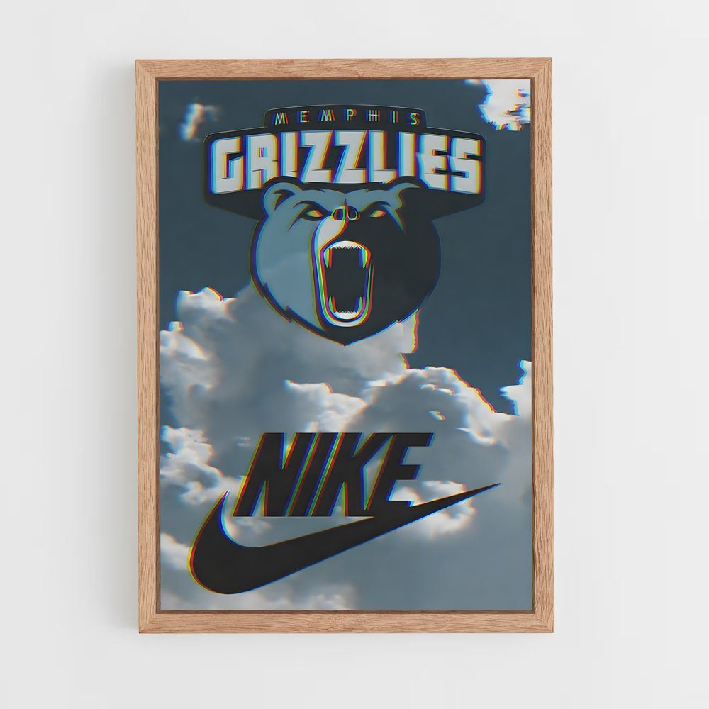 Poster Ciel Grizzlies – affiche Basketball (vue 4)